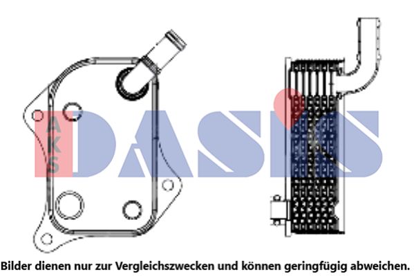 AKS DASIS Eļļas radiators, Motoreļļa 046027N